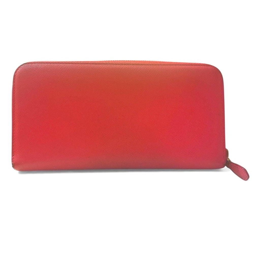 Prada Saffiano Leather Bow Zip Wallet Authentic - Picture 5 of 6